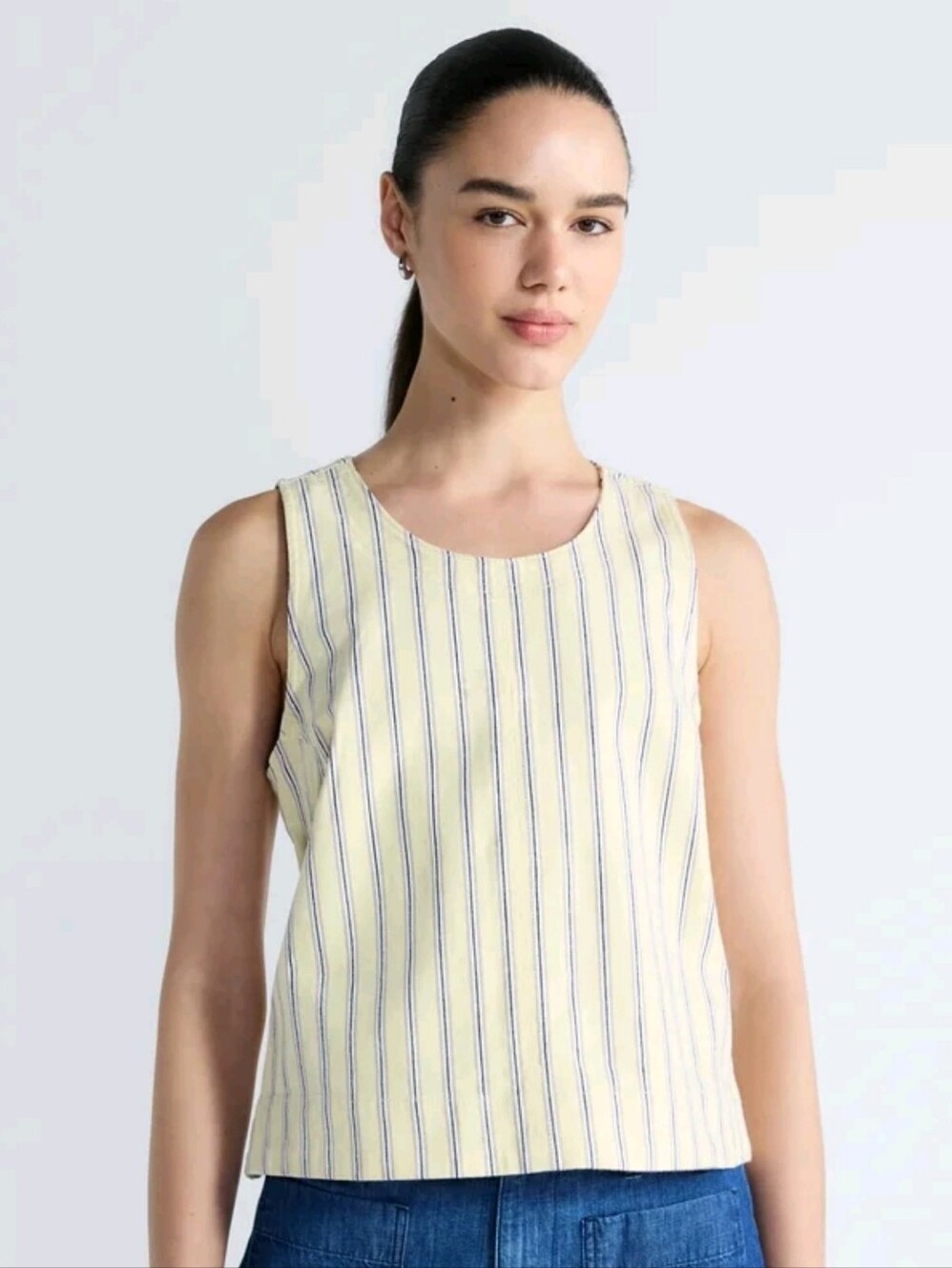 Free Assembly Women's Sleeveless Cropped Top
